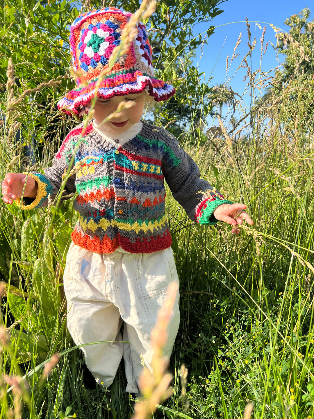 HAND-CROCHETED BUCKET HAT - 6-12M