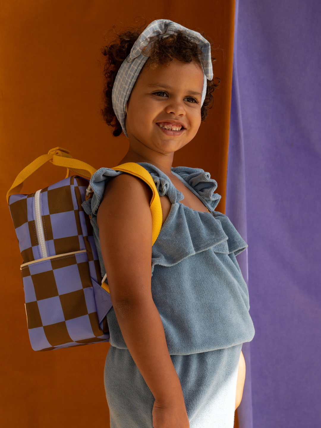 SMALL CHECKER BACKPACK