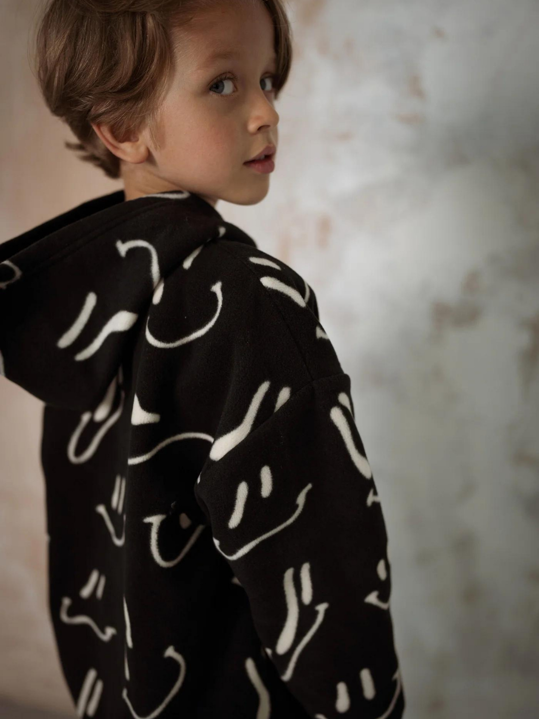 WAVY GRIN POLAR FLEECE HOODIE