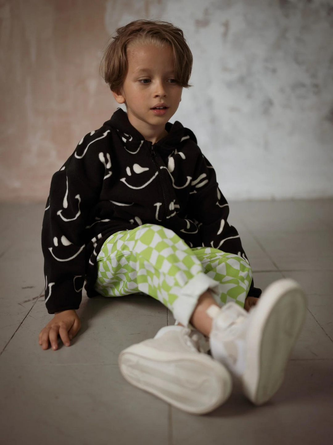 WAVY GRIN POLAR FLEECE HOODIE