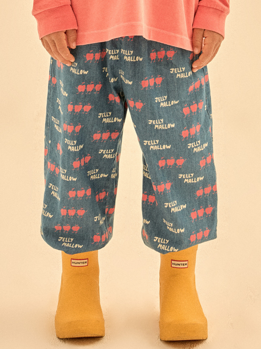 Second image of DANCING APPLE DENIM PANTS