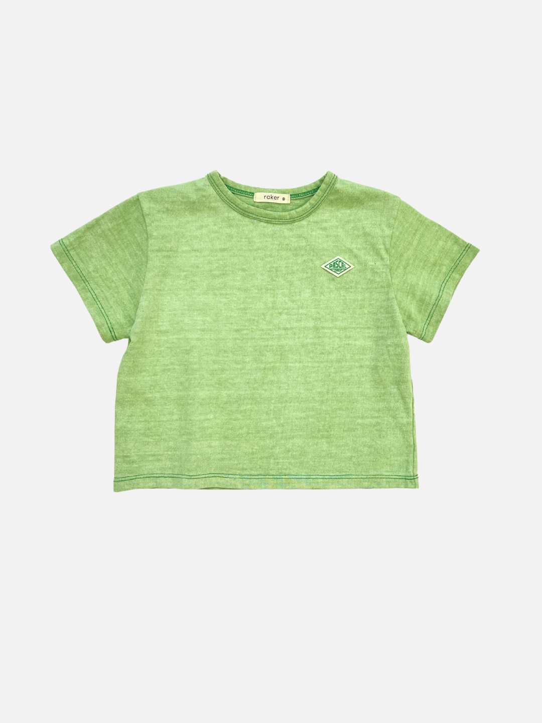 Front view of the Pascal green tee
