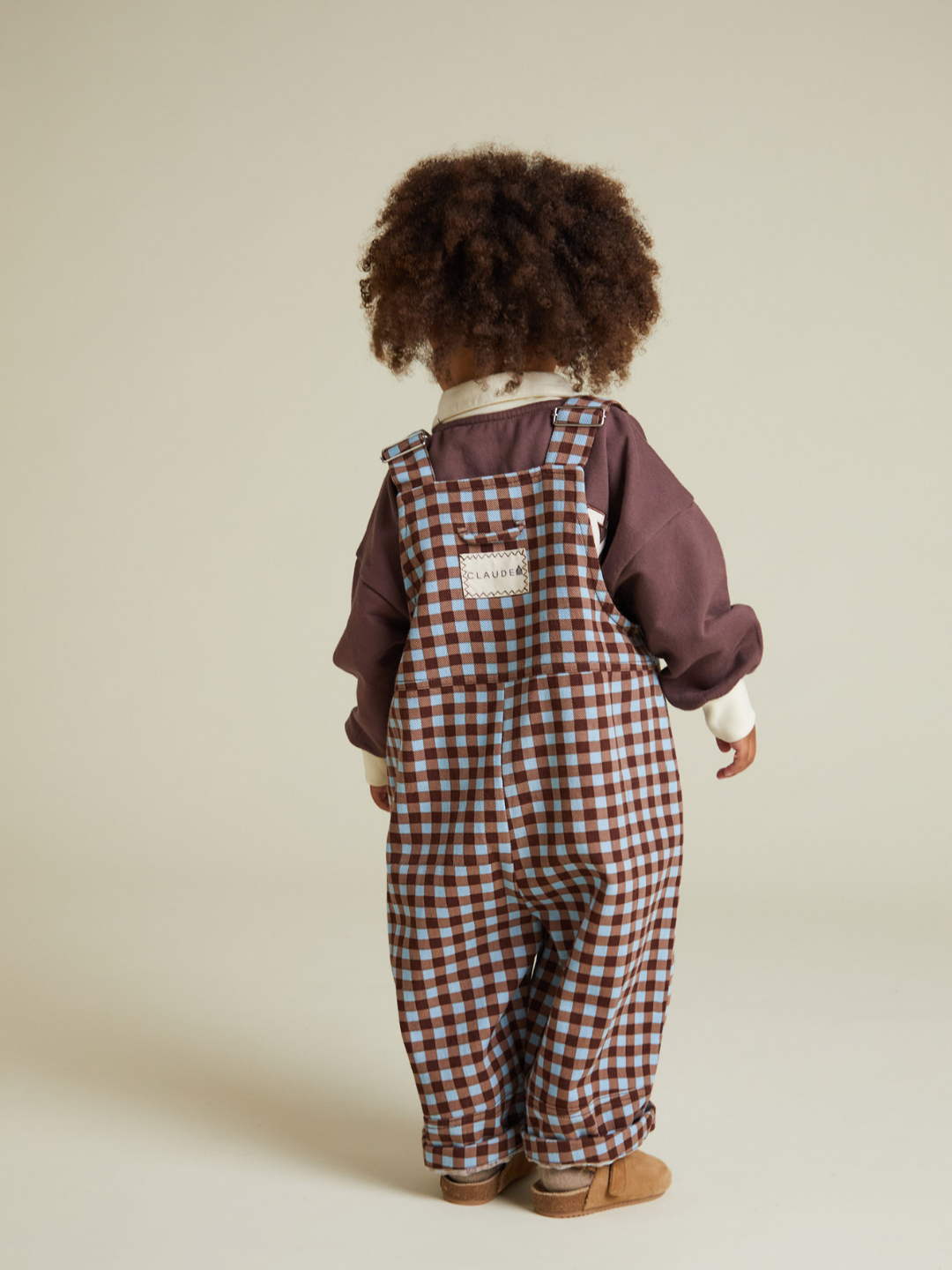 AUGUST SKY GINGHAM DUNGAREE