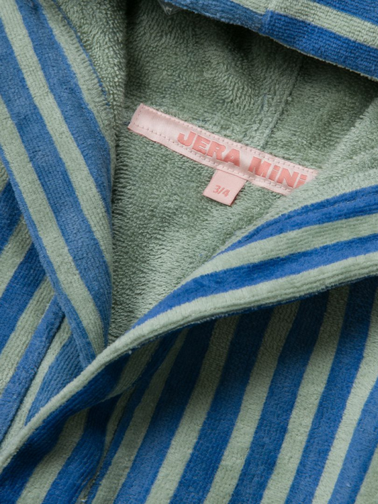 Second image of STRIPED ROBE in Green