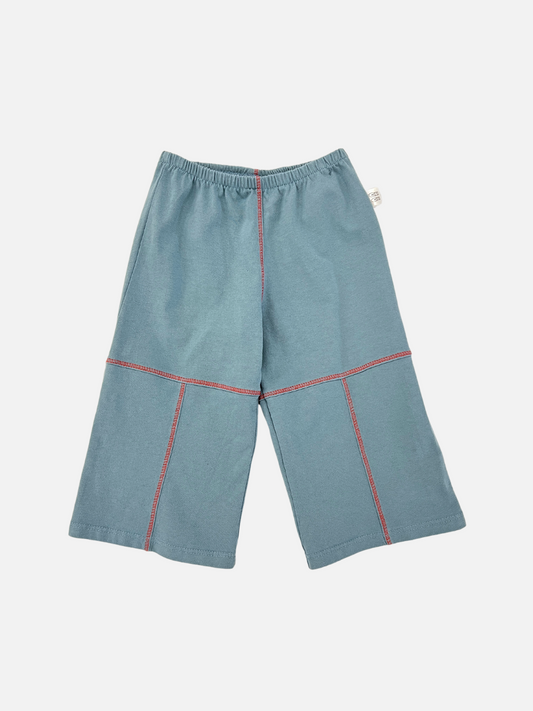 Image of CONTRAST STITCH BABY PANTS in Blue/Red