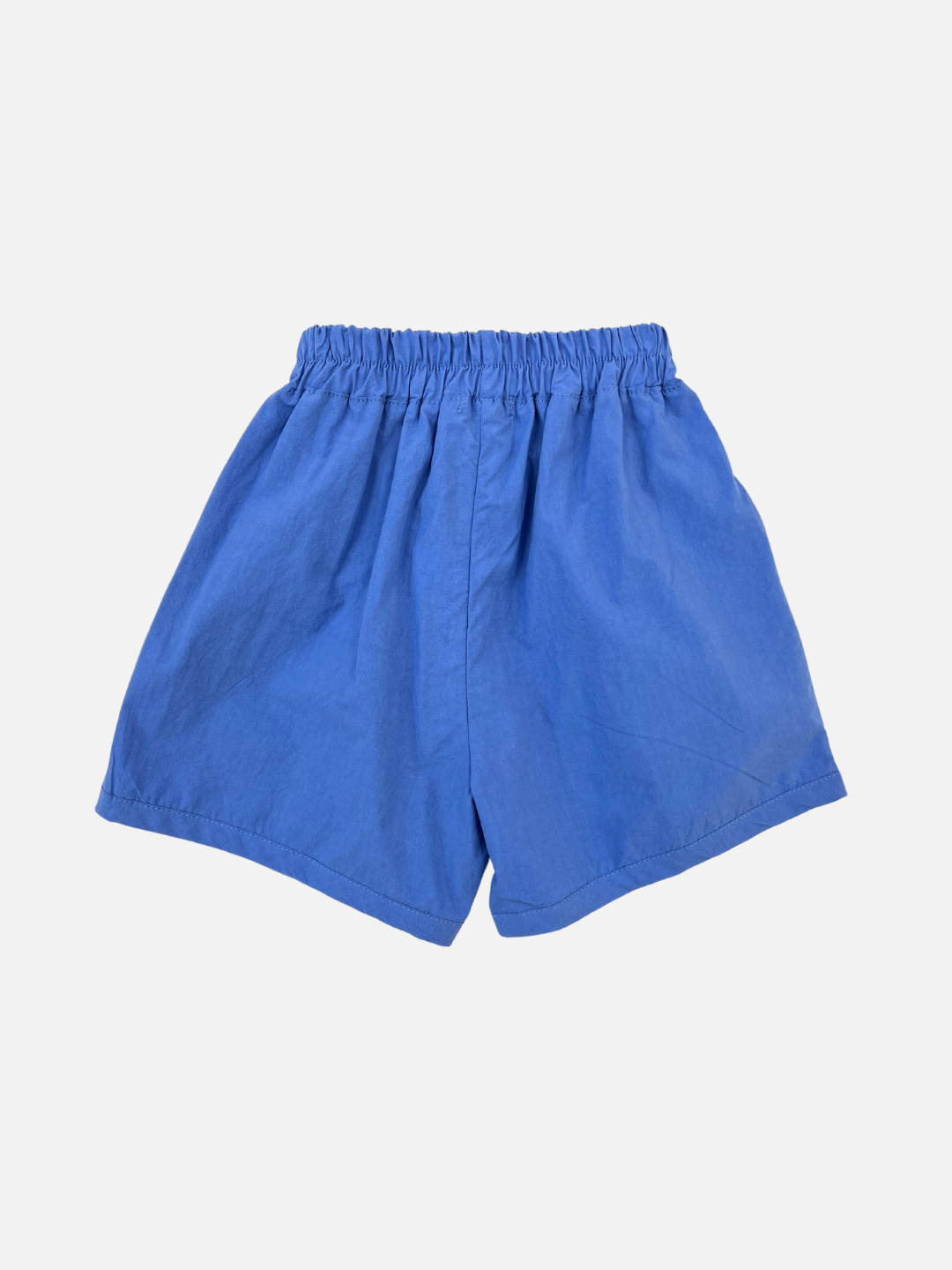 Blue Raspberry | Blue kids' shorts back view.