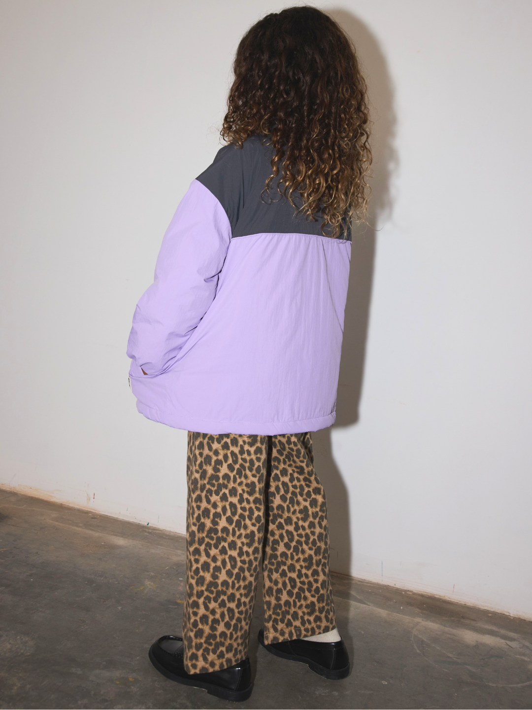 LEOPARD WIDE JEANS
