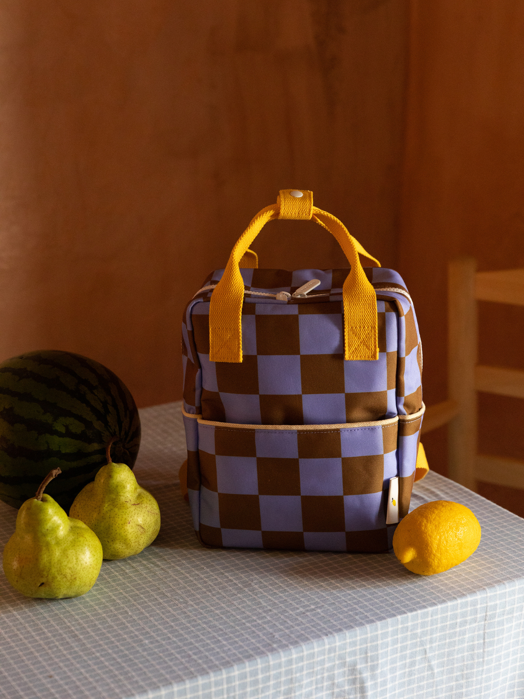 SMALL CHECKER BACKPACK