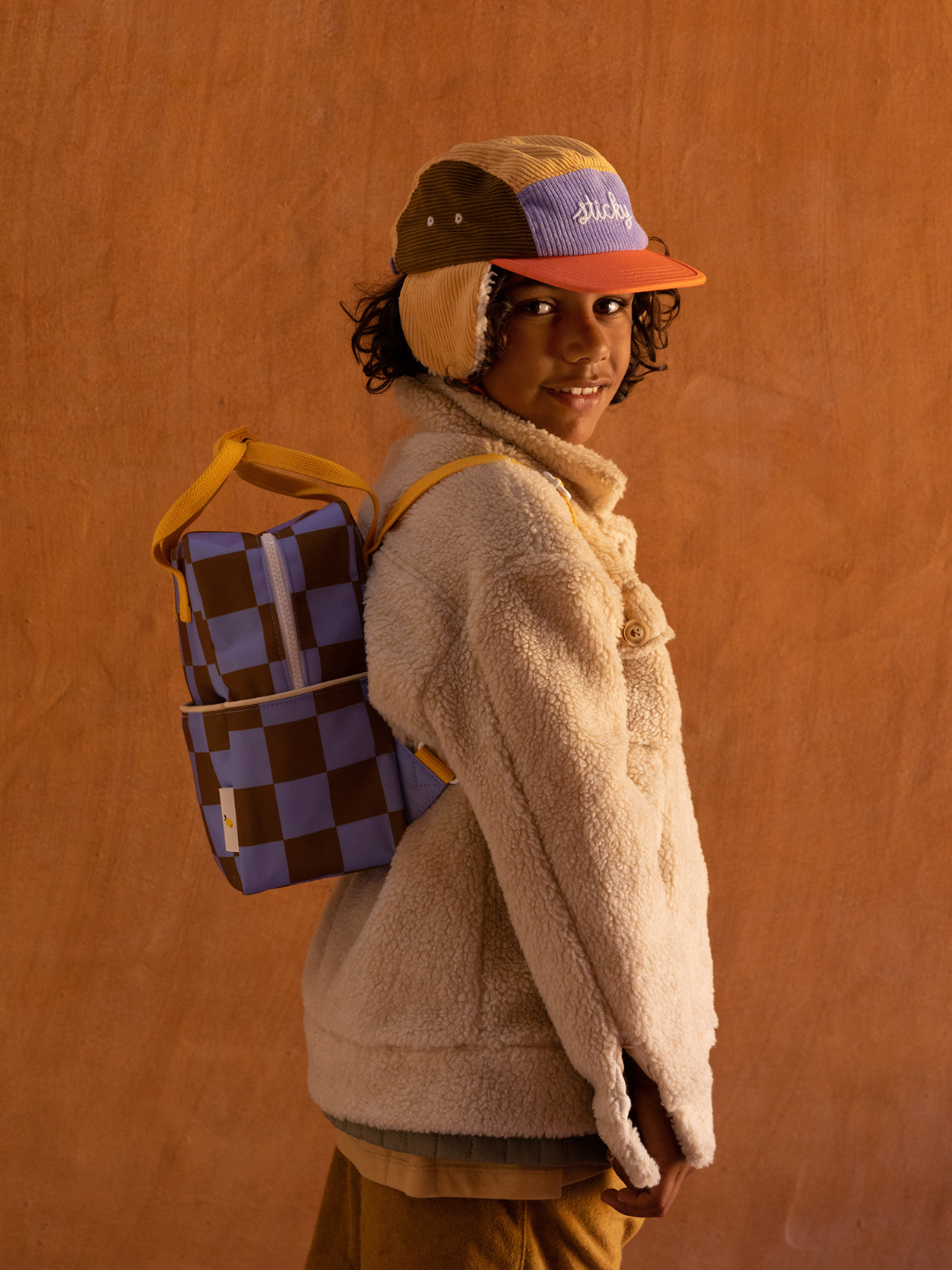 SMALL CHECKER BACKPACK