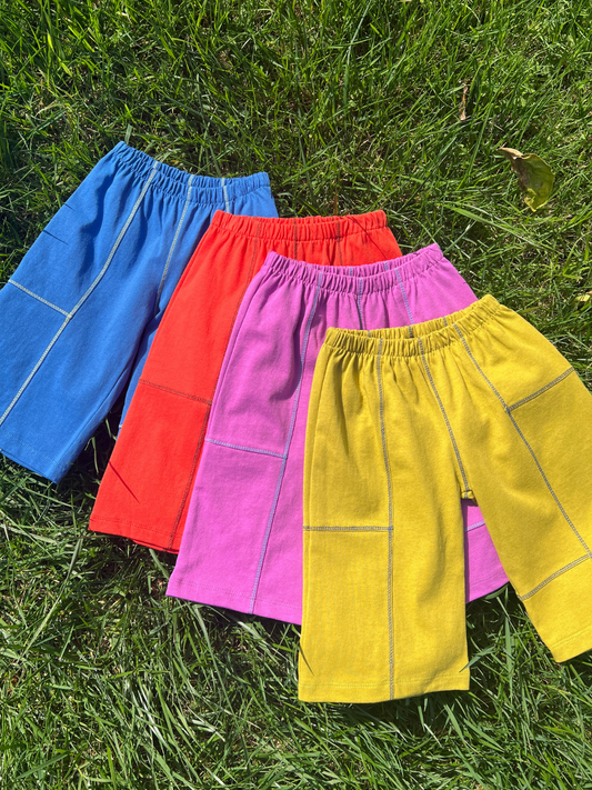 Second image of TOPSTITCH BABY PANT in Magenta