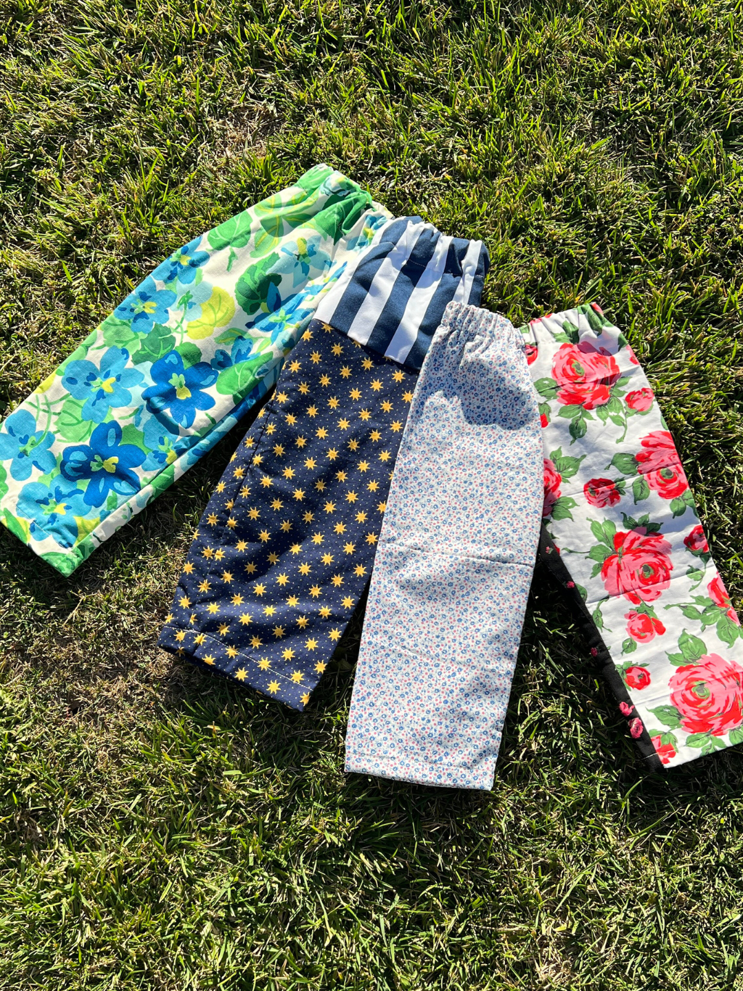 MMOODY PANTS - STRIPES, SUNS + FLORALS 4Y