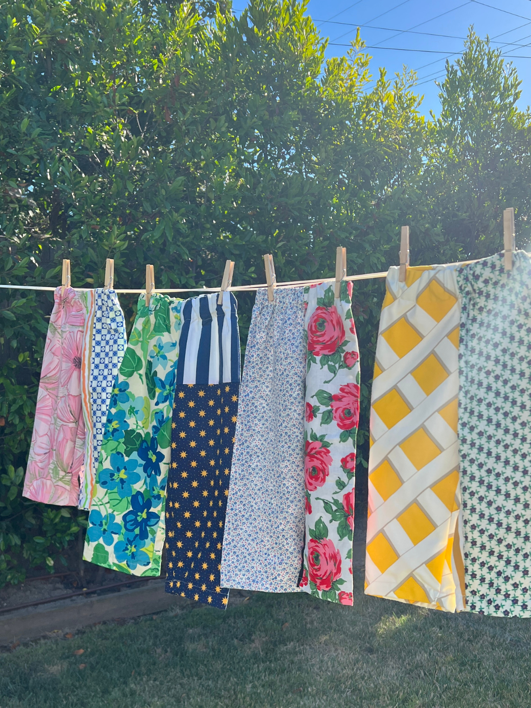 MMOODY PANTS - FENCE + BLUE DAISY 3Y
