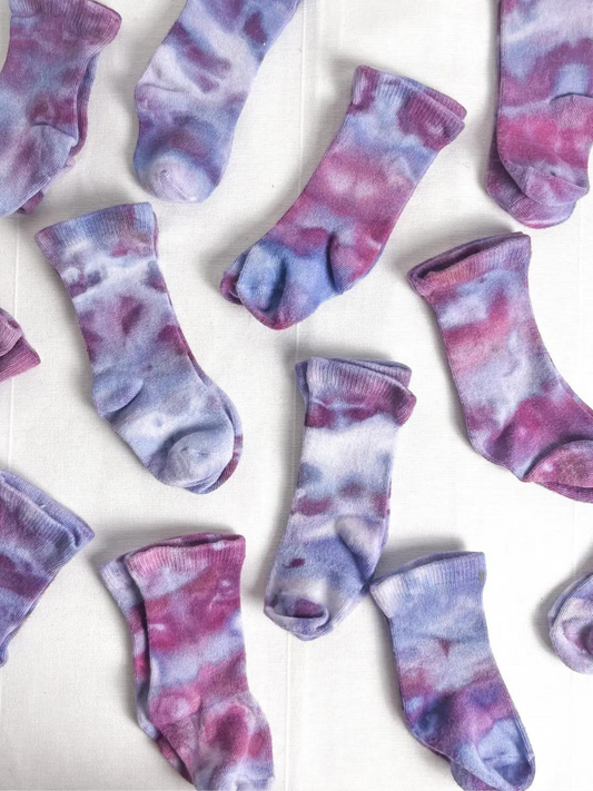 Second image of BAMBOO BABY SOCKS in Ultraviolet