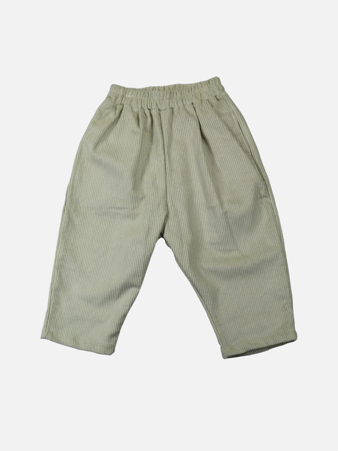 Light Pistachio | Light Pistachio green kids' pants, front view