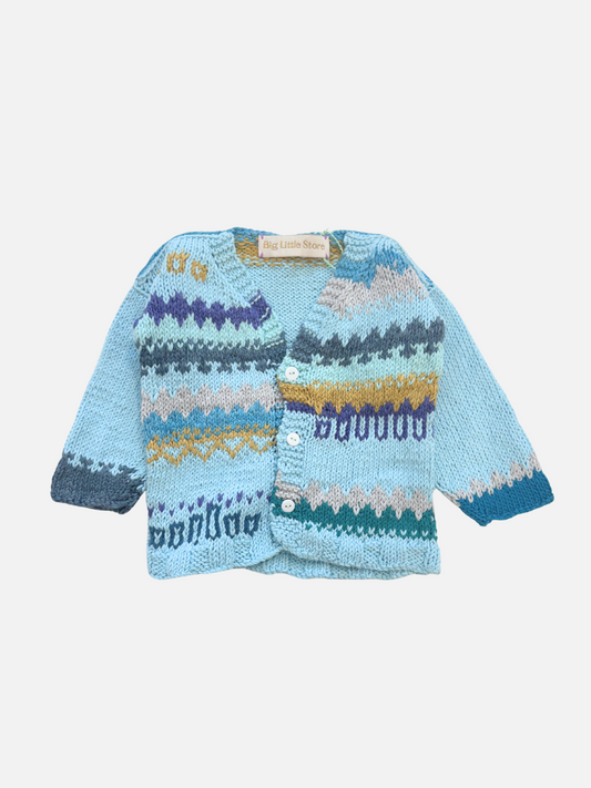 Image of HAND-KNITTED COTTON CARDIGAN - 1-2Y in #1