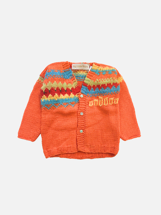 Image of HAND-KNITTED COTTON CARDIGAN - 1-2Y in #3