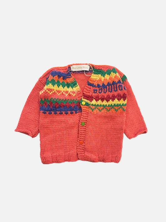 Image of HAND-KNITTED COTTON CARDIGAN - 1-2Y in #4