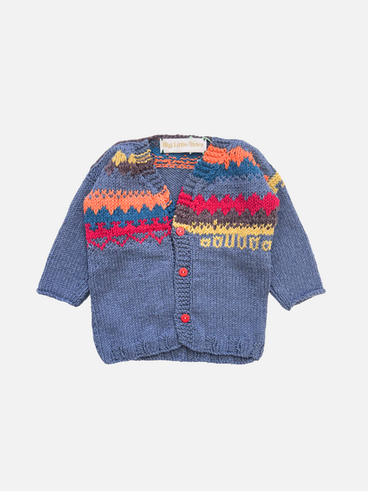 Image of HAND-KNITTED COTTON CARDIGAN - 1-2Y in #5