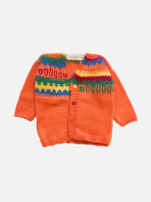 Image of HAND-KNITTED COTTON CARDIGAN - 1-2Y in #9