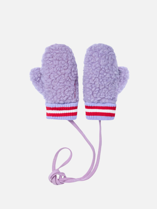 Image of MERINO FLEECE MITTEN in Lilac Cloud