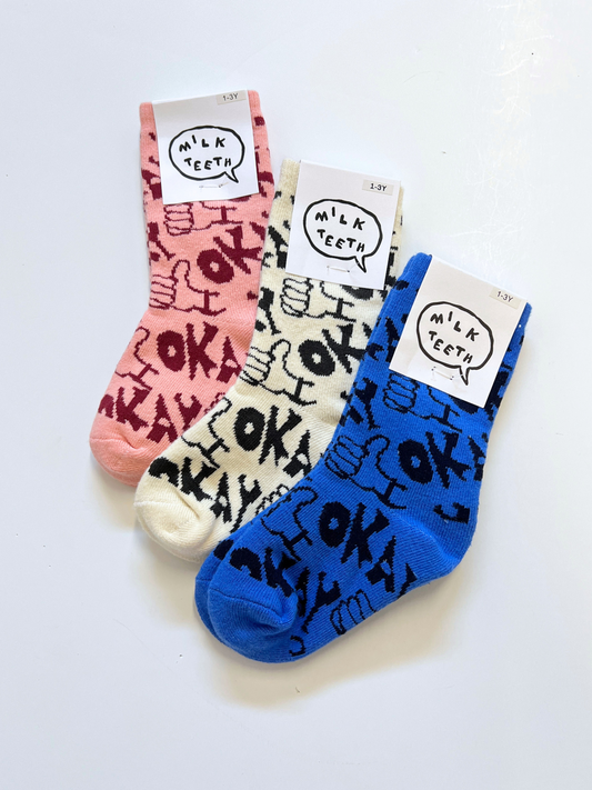 Second image of OKAY SOCK in Pink