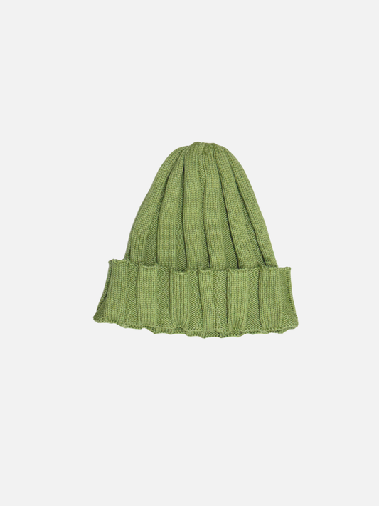 Image of RIB KNIT BABY BEANIE in Green