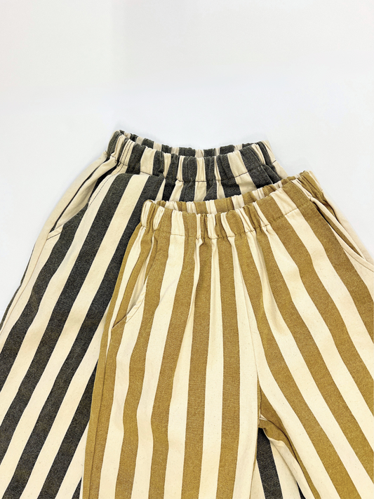 Second image of STRIPE PANTS in Honey Stripe