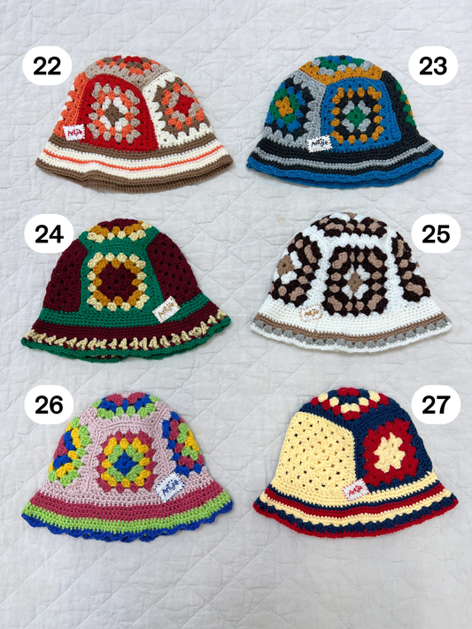 Image of CROCHETED BUCKET HAT 1-3Y in #22