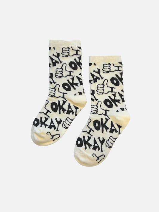 Image of OKAY SOCK in Ivory