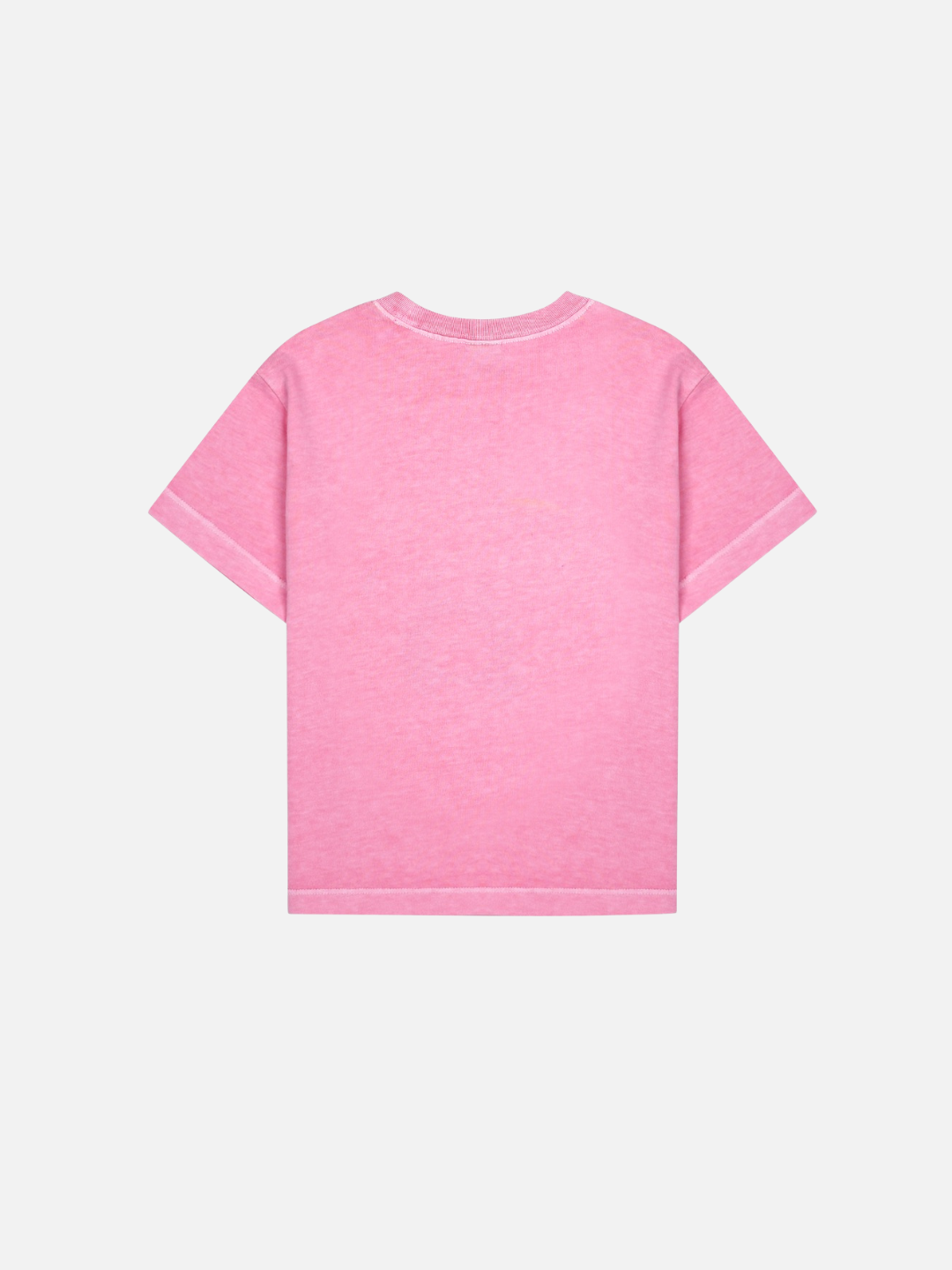 Pink t-shirt on a white background