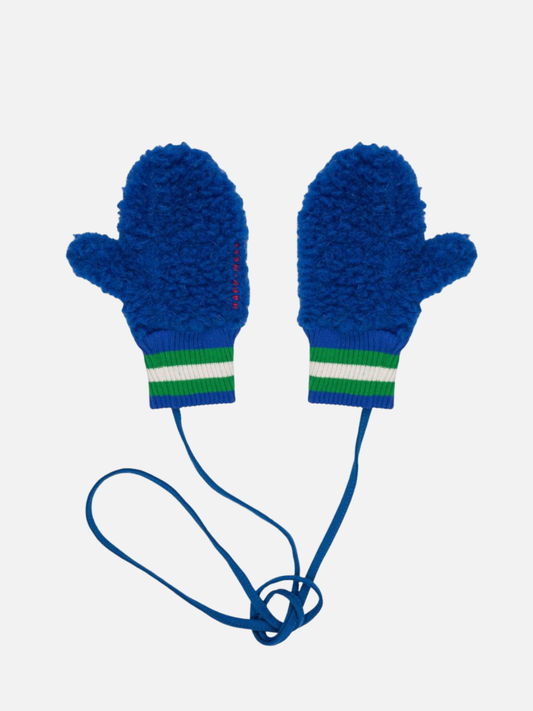 Image of MERINO FLEECE MITTEN in Cobalt