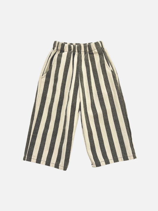 Image of STRIPE PANTS in Charcoal Stripe