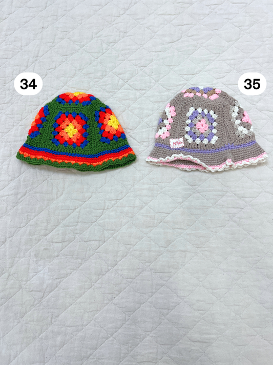 Image of CROCHETED BUCKET HAT 1-3Y in #34