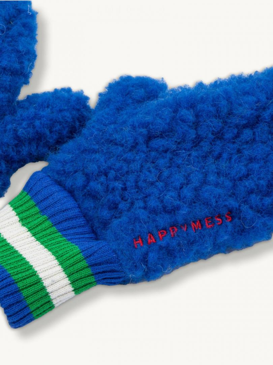 Second image of MERINO FLEECE MITTEN in Cobalt
