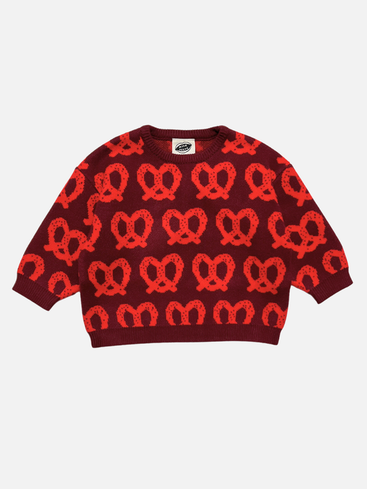 Image of PRETZEL SWEATER in Red