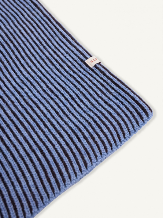 Second image of MERINO BALACLAVA in Icy Stripes