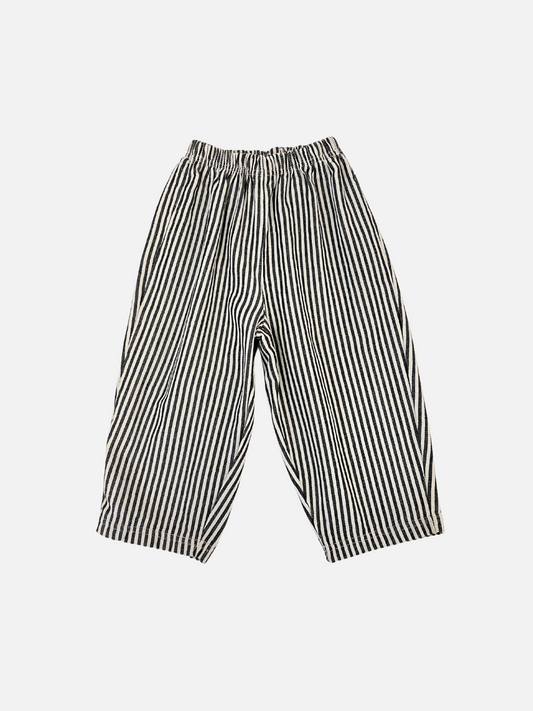 Image of STUDIO STRIPE PANT in Charcoal Stripe