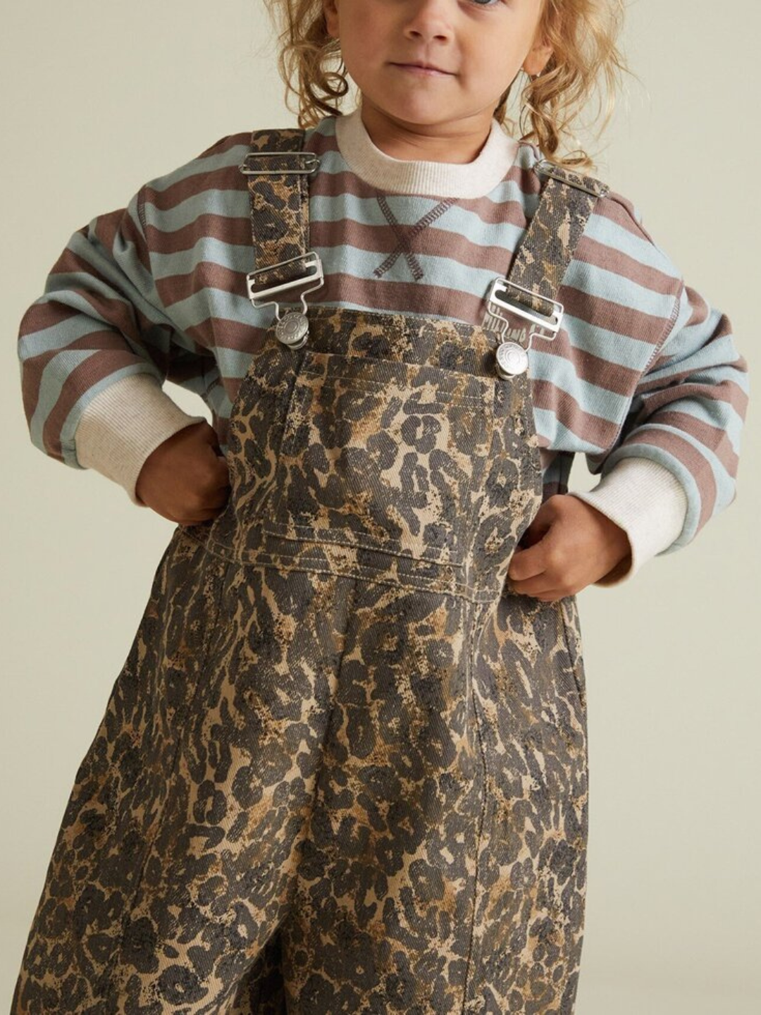 Blythe Leopard Dungaree 4-5Y