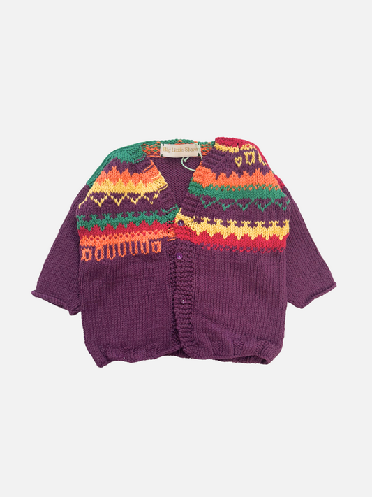 Image of HAND-KNITTED COTTON CARDIGAN - 2-3Y in #10