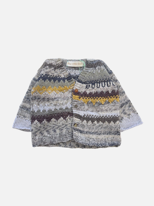 Image of HAND-KNITTED COTTON CARDIGAN - 2-3Y in #1