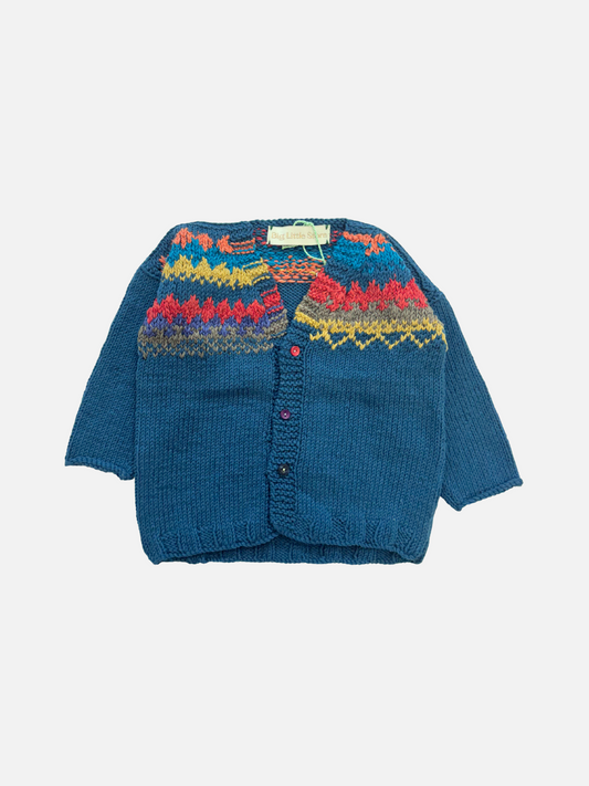 Image of HAND-KNITTED COTTON CARDIGAN - 2-3Y in #2