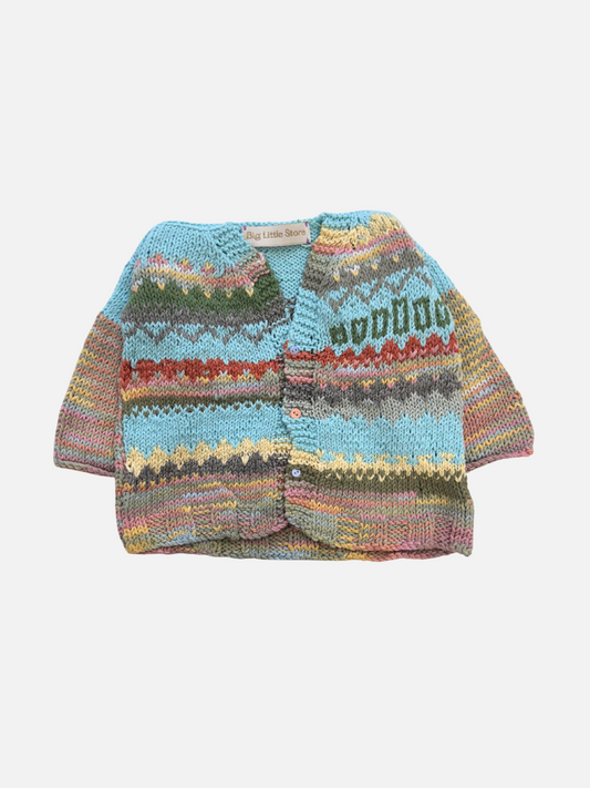 Image of HAND-KNITTED COTTON CARDIGAN - 2-3Y in #5