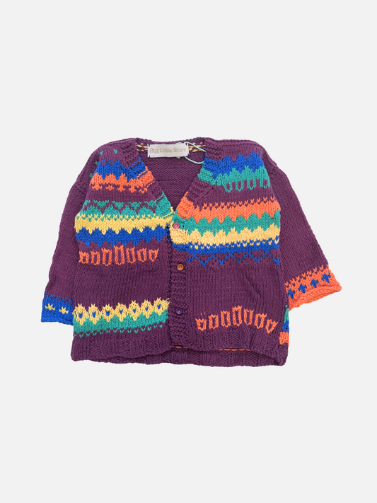 Image of HAND-KNITTED COTTON CARDIGAN - 2-3Y in #7
