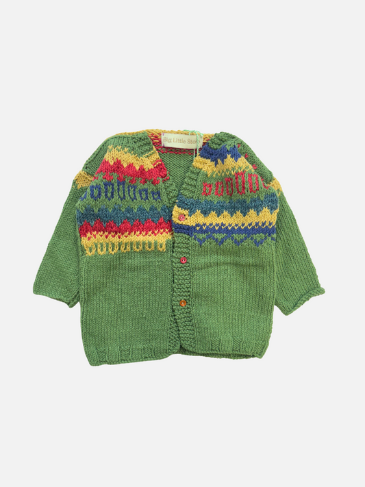 Image of HAND-KNITTED COTTON CARDIGAN - 2-3Y in #8