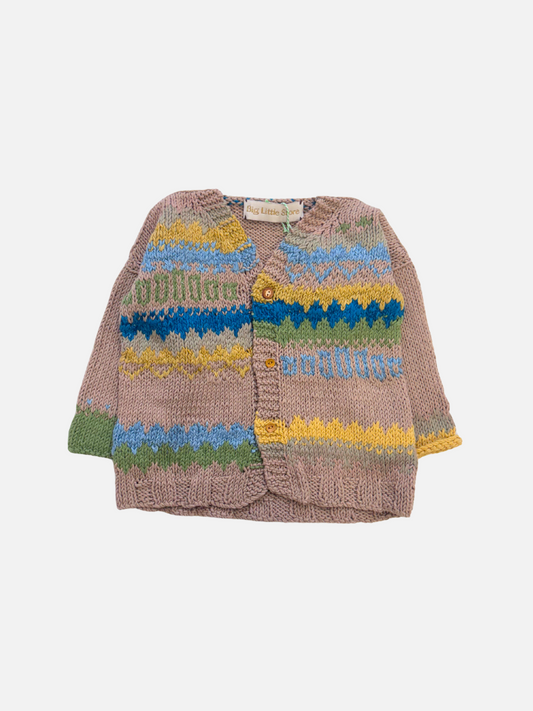 Image of HAND-KNITTED COTTON CARDIGAN - 2-3Y in #9