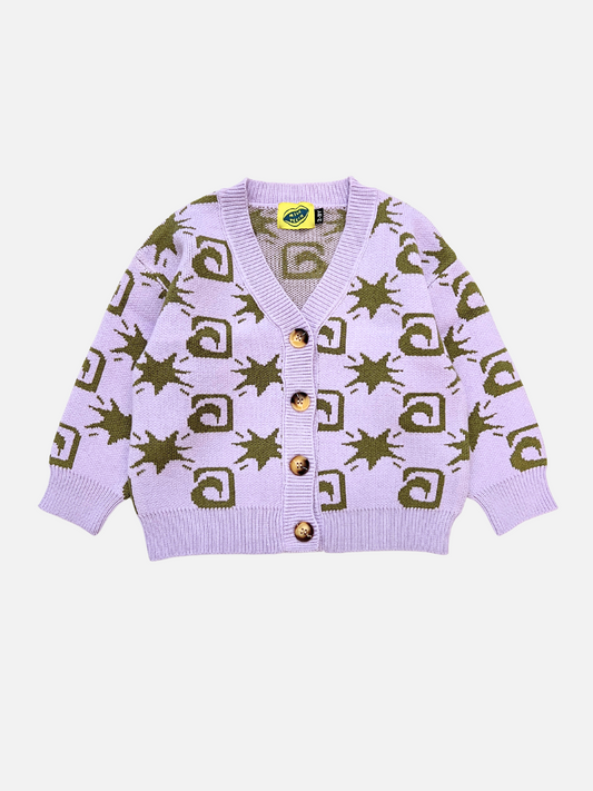 Image of TRELLIS CARDIGAN in Lavender