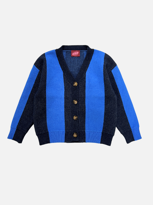Image of STRIPE CARDIGAN in Blue