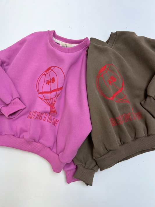 Second image of REUNION SWEATSHIRT in Magenta