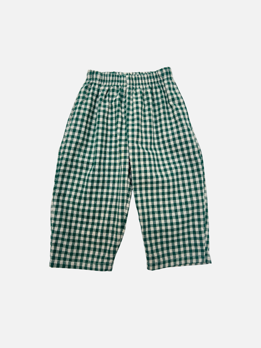 Image of GOGO PANTS in Green + White