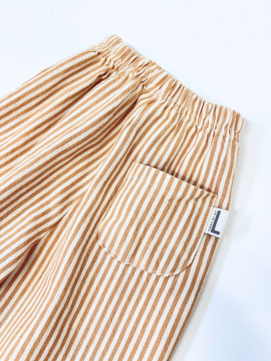 Second image of STUDIO STRIPE PANT in Ochre Stripe